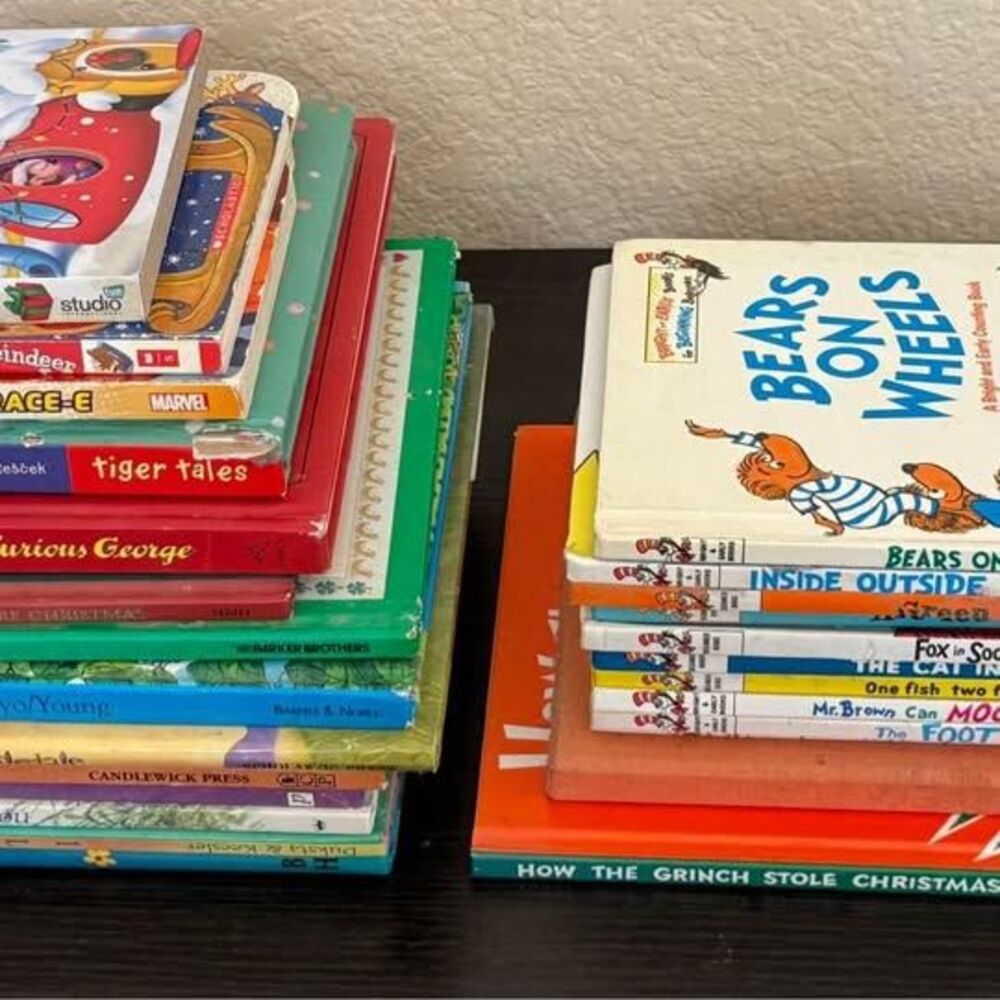 Children's Book Lot - Dr. Seuss, Mickey Mouse, Curious George lot of 26